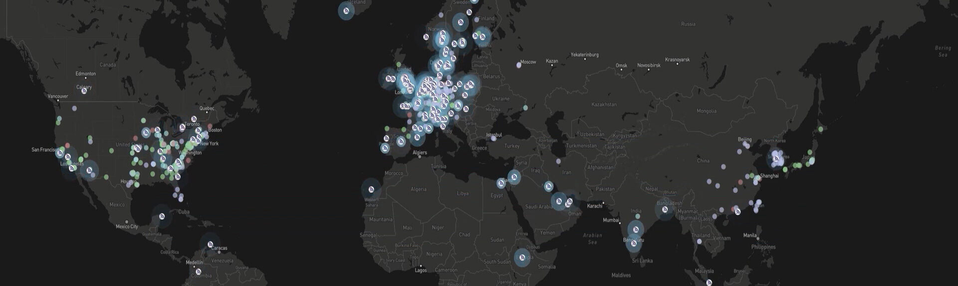 Data-driven Decision Making through Proactive Customer Support - World map